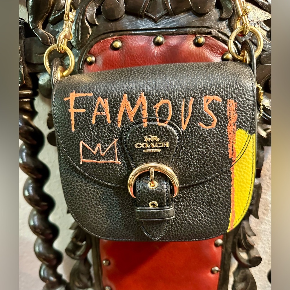 Coach x Jean-Michel Basquiat Kleo Shoulder Bag 17 - Picture 2 of 11